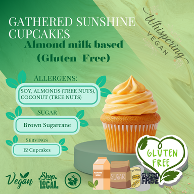 Mini Gathered Sunshine Cupcakes