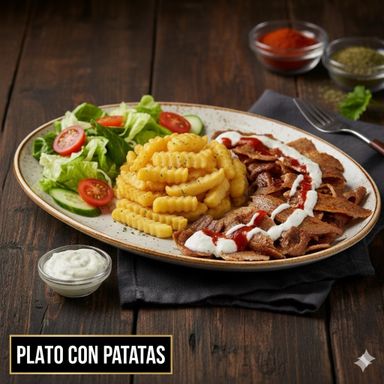 Plato con patatas
