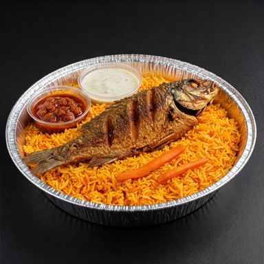 Bukhari Rice Fried Safi Fish