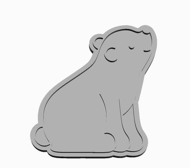 Polar Bear 2 in 1 Cookie Cutter    