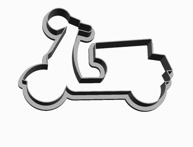 Schooter outline Cookie Cutter             