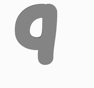 q (alphabet) Cookie Cutter                    