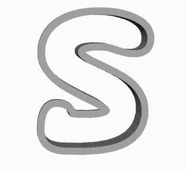 s (alphabet) Cookie Cutter                     