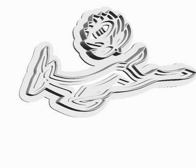 Springbok en Protea with detail Cookie Cutter