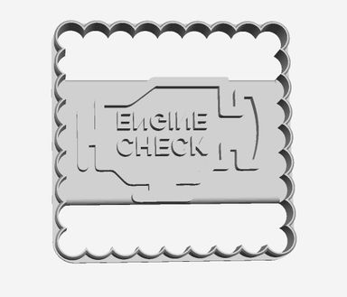 Engine check Cookie Cutter                      