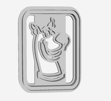 Scooby Due outline Cookie Cutter                 