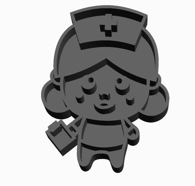 Nurse outline Cookie Cutter      