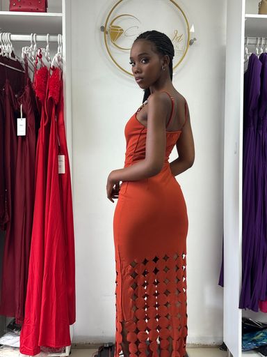 Cut -out couture gown