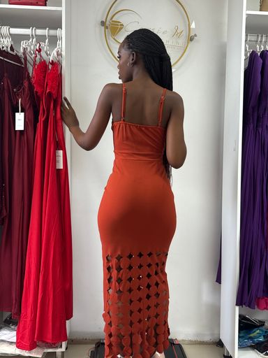 Cut -out couture gown