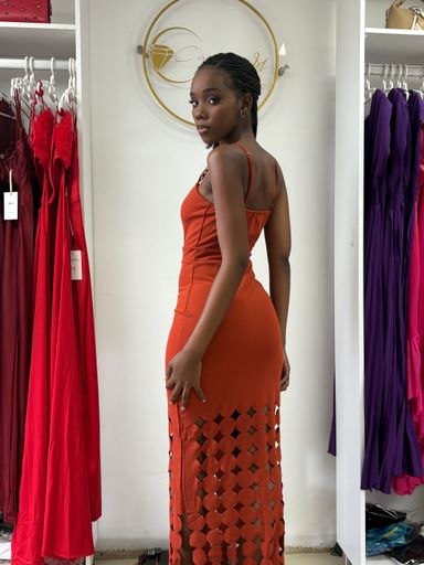 Cut -out couture gown