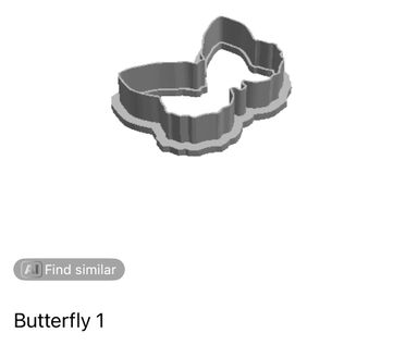 Butterfly 1 outline Cookie Cutter                   