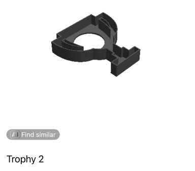 Trophy 2 Cookie Cutter       