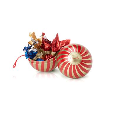 2025 XMAS BAUBLE RED TIN ALICE ASSORTED CHOCOLATES