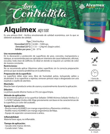 Pintura vinilica AQ Pinturama 19 Lt