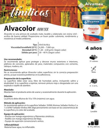 Pintura Vinilica AVM Pinturama cubeta 19 Lt