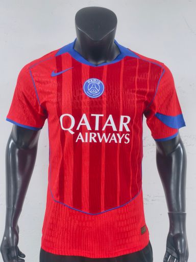 PSG 2025/25 Third Shirt (Red / Red / Blue)
