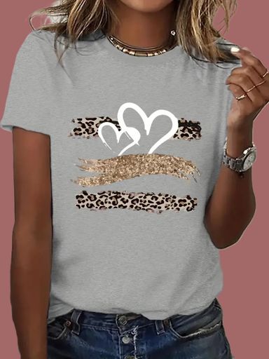 Camiseta coração Grey