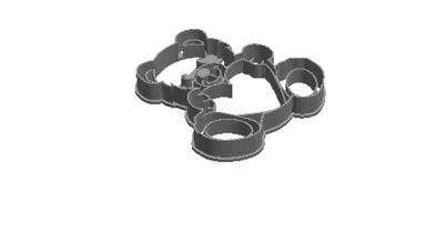 Teddy Bear detail Cookie Cutter       