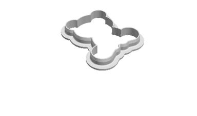 Teddy Bear 3 detail Cookie Cutter        