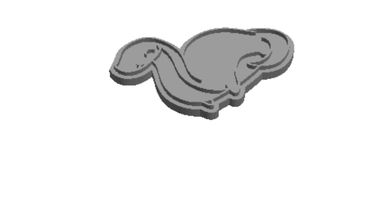 Kawaii Dinosaur 1B Cookie Cutter             