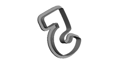 Letter 5 Cookie Cutter               