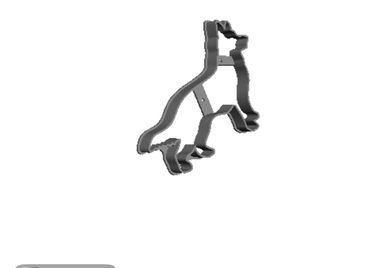 German Shephard dog outline Cookie Cutter          