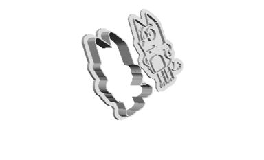 Blue 2-in-1 Cookie Cutter   