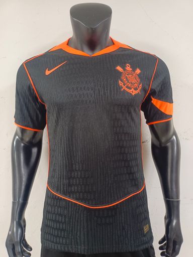 Corinthians 2025/26 Third Shirt (Black / Orange) 