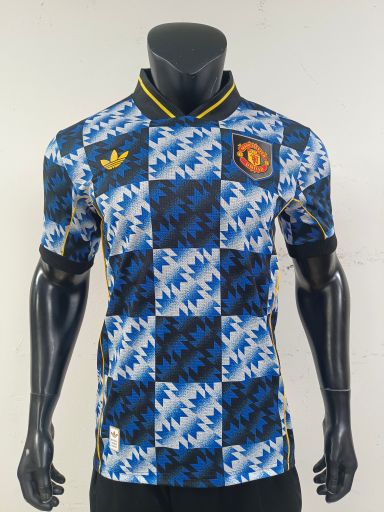 Manchester United 2025/26 Travel Shirt 6 (Blue / White / Black)