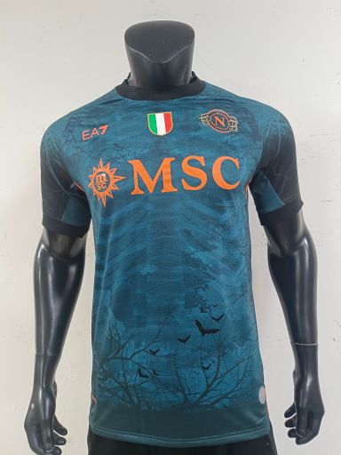 Napoli 2025/26 Halloween Shirt (Blue / Black / Orange)