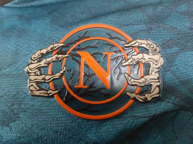 Napoli 2025/26 Halloween Shirt (Blue / Black / Orange)