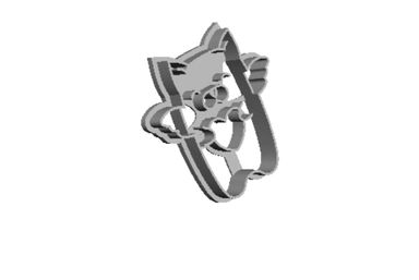 Valentine Love Cat A Cookie Cutter       