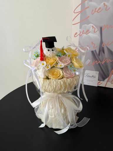 Graduation Ping Pong Transparent Bouquet 