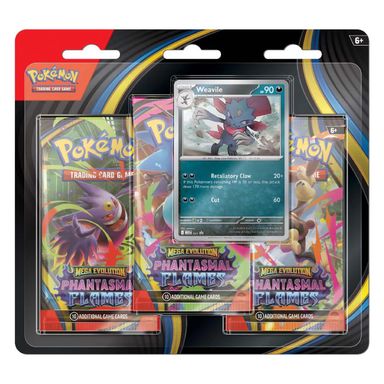 Mega Evolution - Phantasmal Flames 3-Pack Blister - Weavile