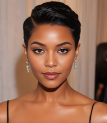 6" 13x1 C Part Short Pixie Cut Lace Front Human Wig