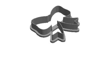 Bow outline Cookie Cutter          