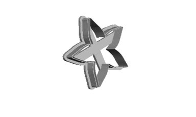  Flower Star outline Cookie Cutter        
