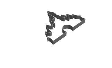 Disney Castle outline Cookie Cutter           