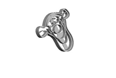 Tigerface outline Cookie Cutter               