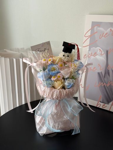 Graduation Ping Pong Mixed Transparent Bouquet