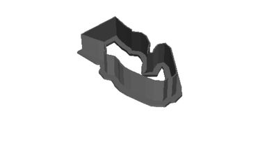 Chess Knight outline Cookie Cutter 