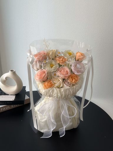 Soap Flower Mixed Transparent Bouquet 