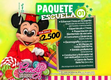 PAQUETE ANIMACION ESCUELA #1: