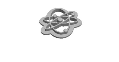 Atom inside Cookie Cutter    