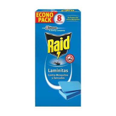 Insecticida Raid Laminitas 8 Repuestos