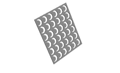 Crescent Moon Sprinkle Stencil Cookie Cutter   