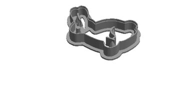 Easter Bunny A1 Cookie Cutter                      