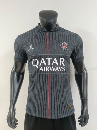 PSG 2025/26 Fourth Shirt (Black / Red)