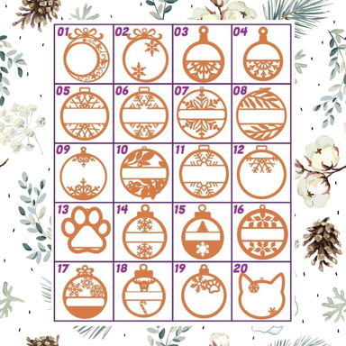 Esfera con nombre pintada 