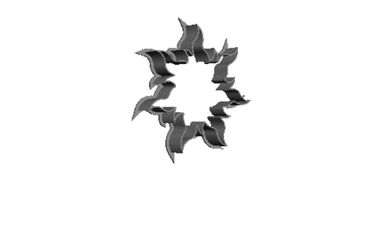 Tangled Sun outline Cookie Cutter          